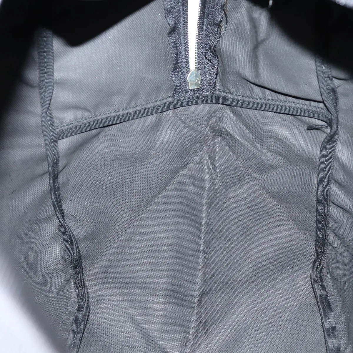 GUCCI Boston Bag Nylon Black Silver 012 0389 002058 86461