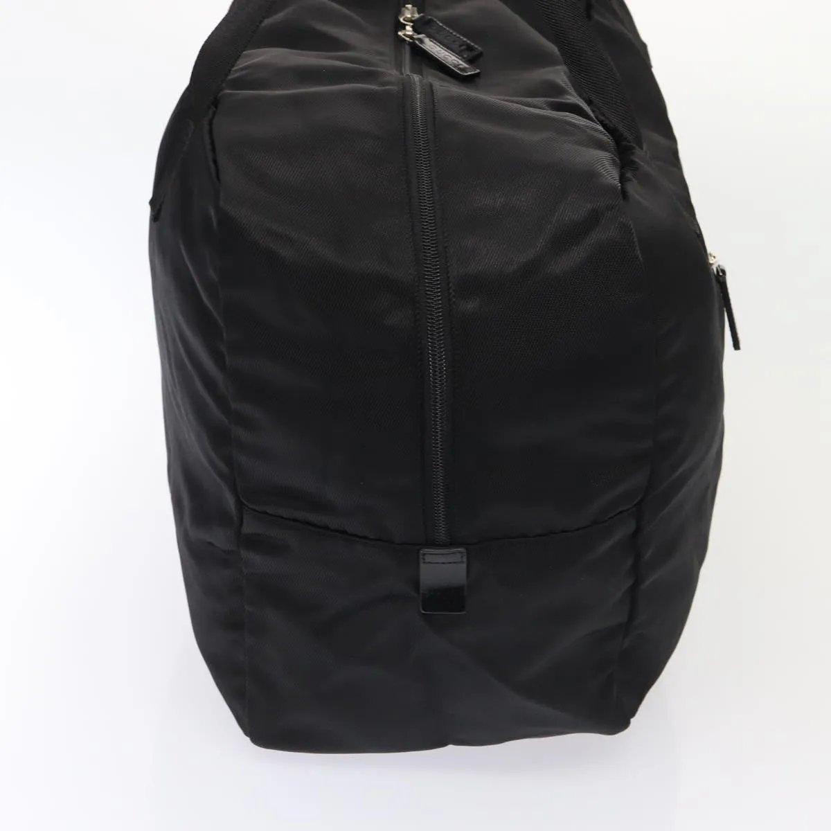 GUCCI Boston Bag Nylon Black Silver 012 0389 002058 86461