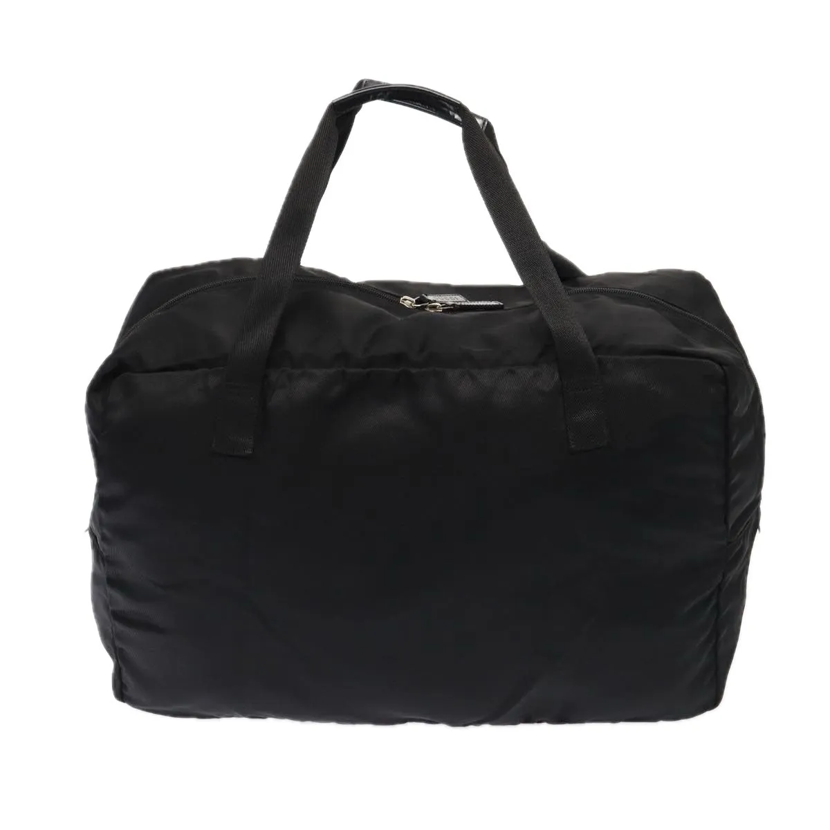GUCCI Boston Bag Nylon Black Silver 012 0389 002058 86461