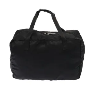 GUCCI Boston Bag Nylon Black Silver 012 0389 002058 86461