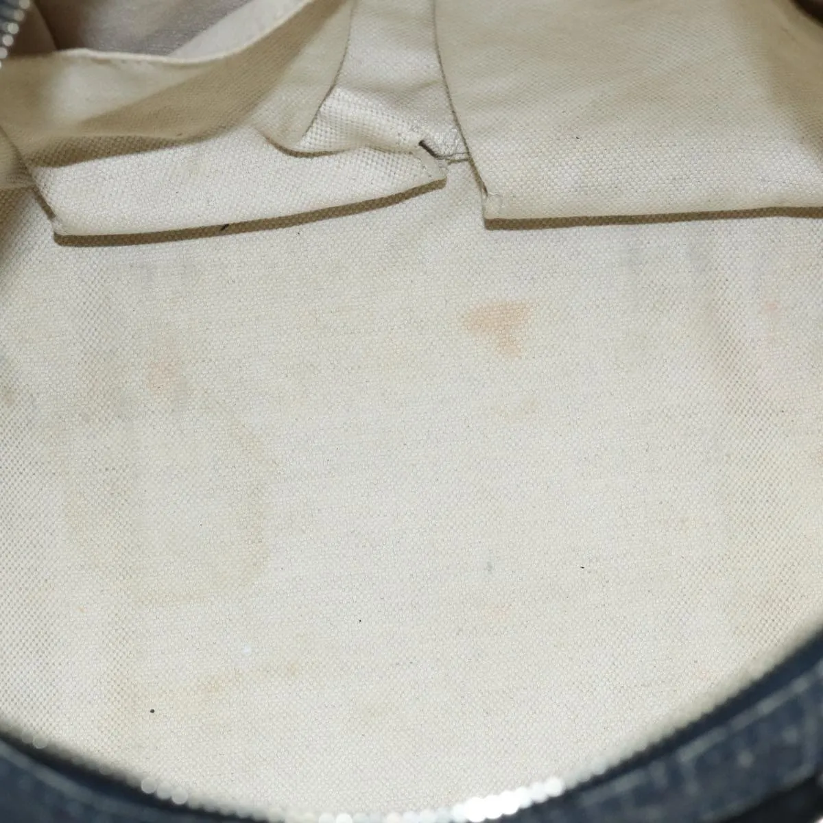GUCCI GG Canvas Boston Bag 2way Beige Navy Silver 269876 ep6128