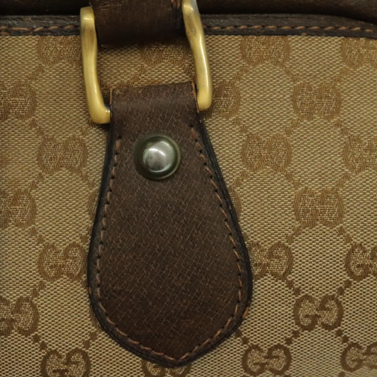 GUCCI GG Canvas Boston Bag Beige Green Red 96615