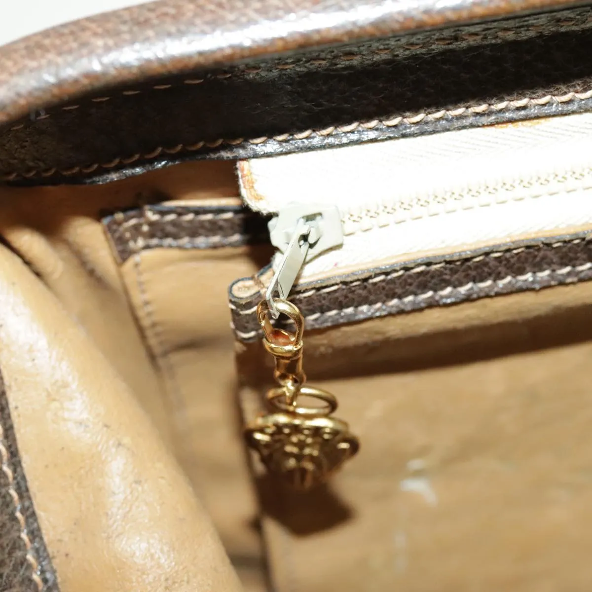 GUCCI GG Canvas Boston Bag Beige Green Red 96615