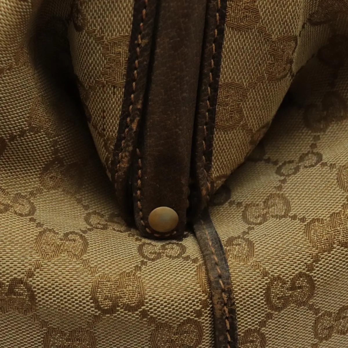 GUCCI GG Canvas Boston Bag Beige Green Red 96615