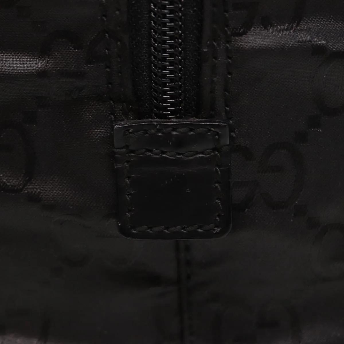 GUCCI GG Canvas Boston Bag Nylon Black 012 0383 74865