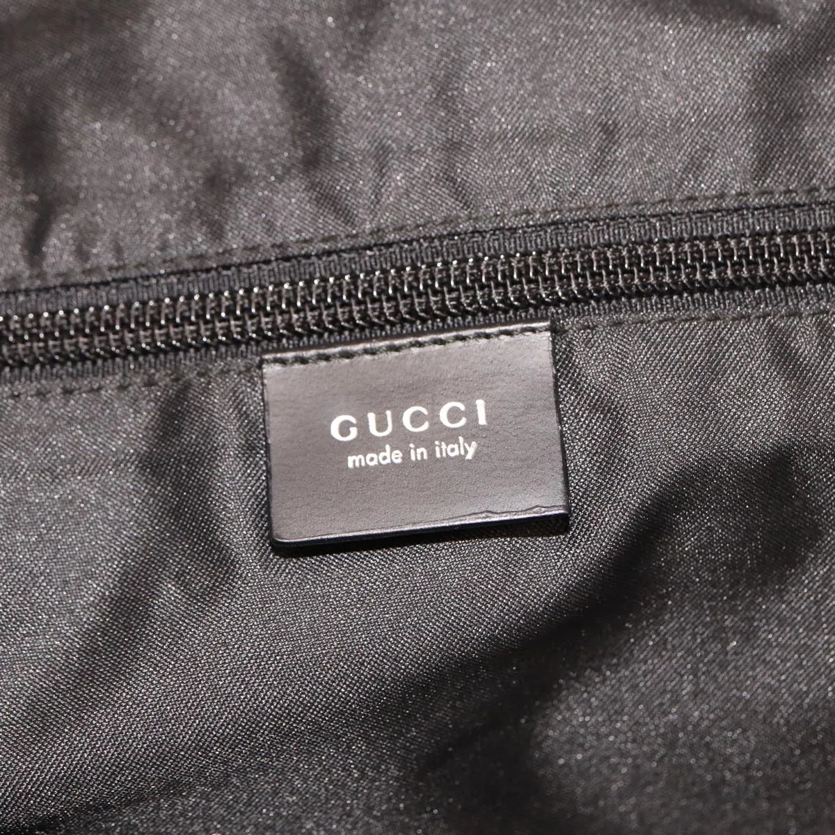 GUCCI GG Canvas Boston Bag Nylon Black 012 0383 74865