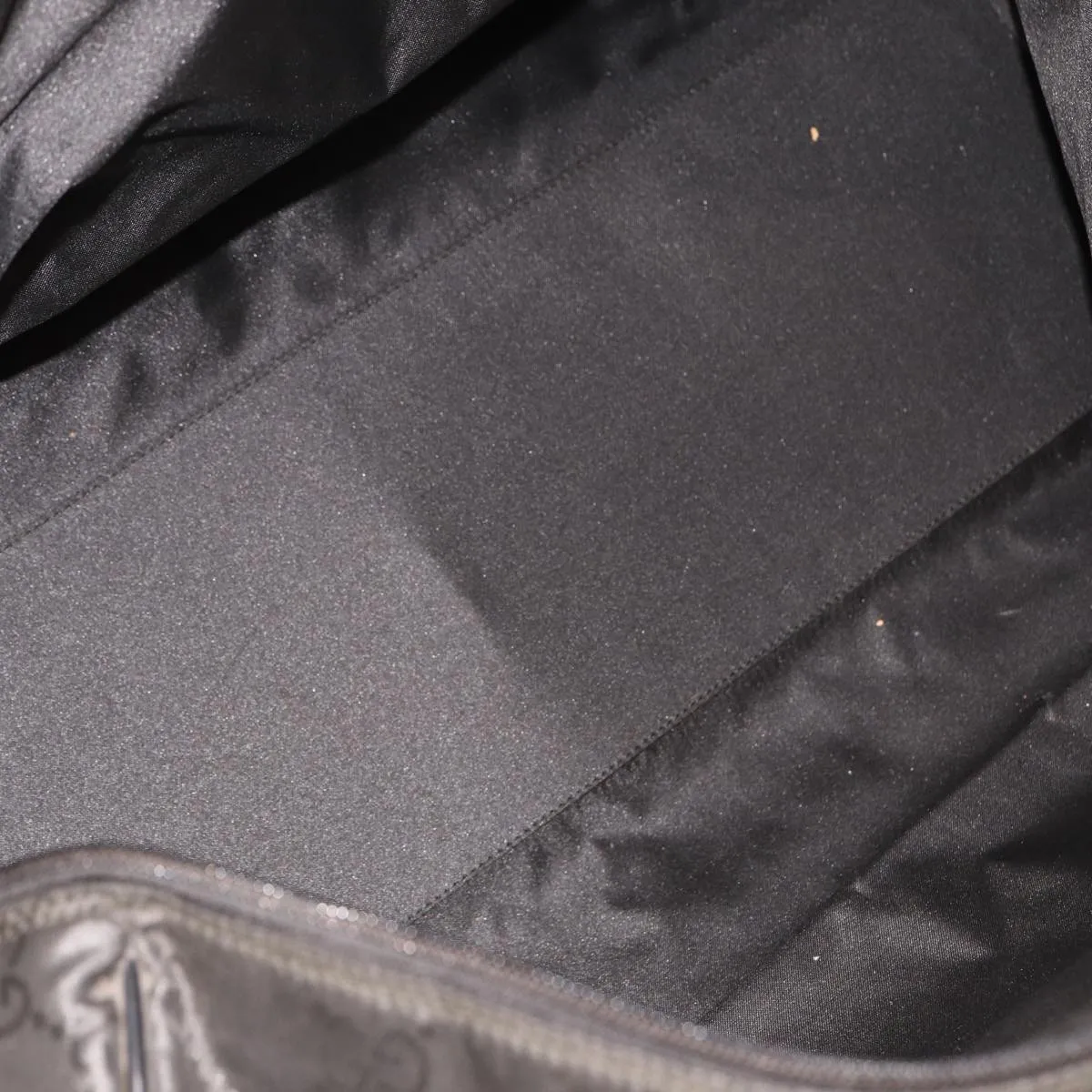 GUCCI GG Canvas Boston Bag Nylon Black 012 0383 74865
