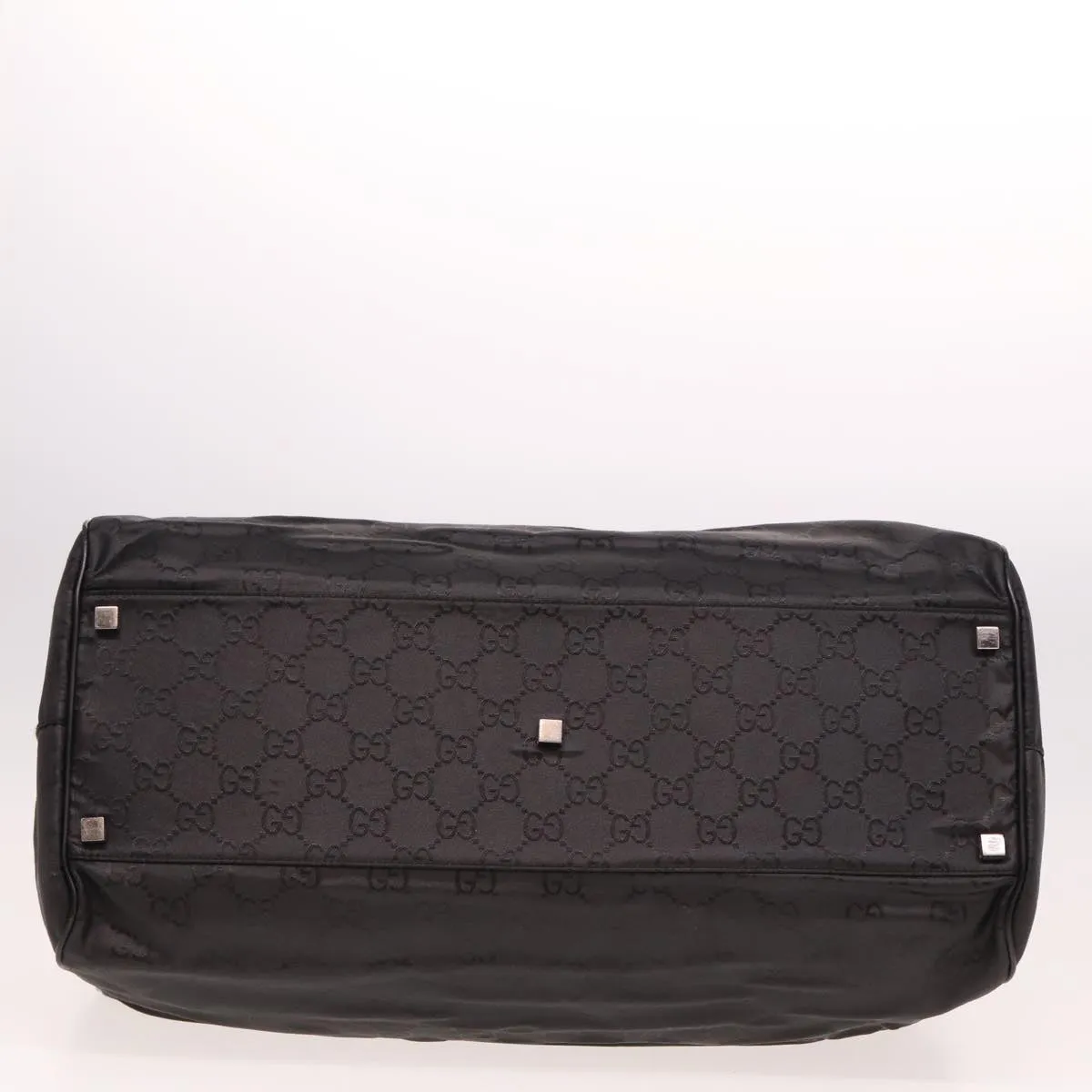 GUCCI GG Canvas Boston Bag Nylon Black 012 0383 74865
