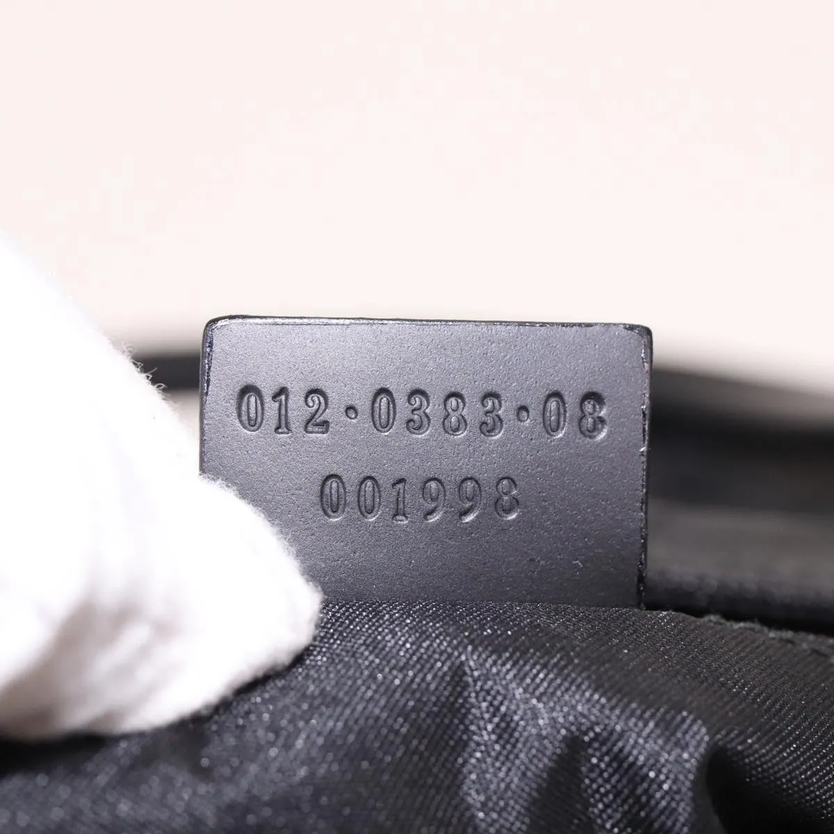 GUCCI GG Canvas Boston Bag Nylon Black 012 0383 74865