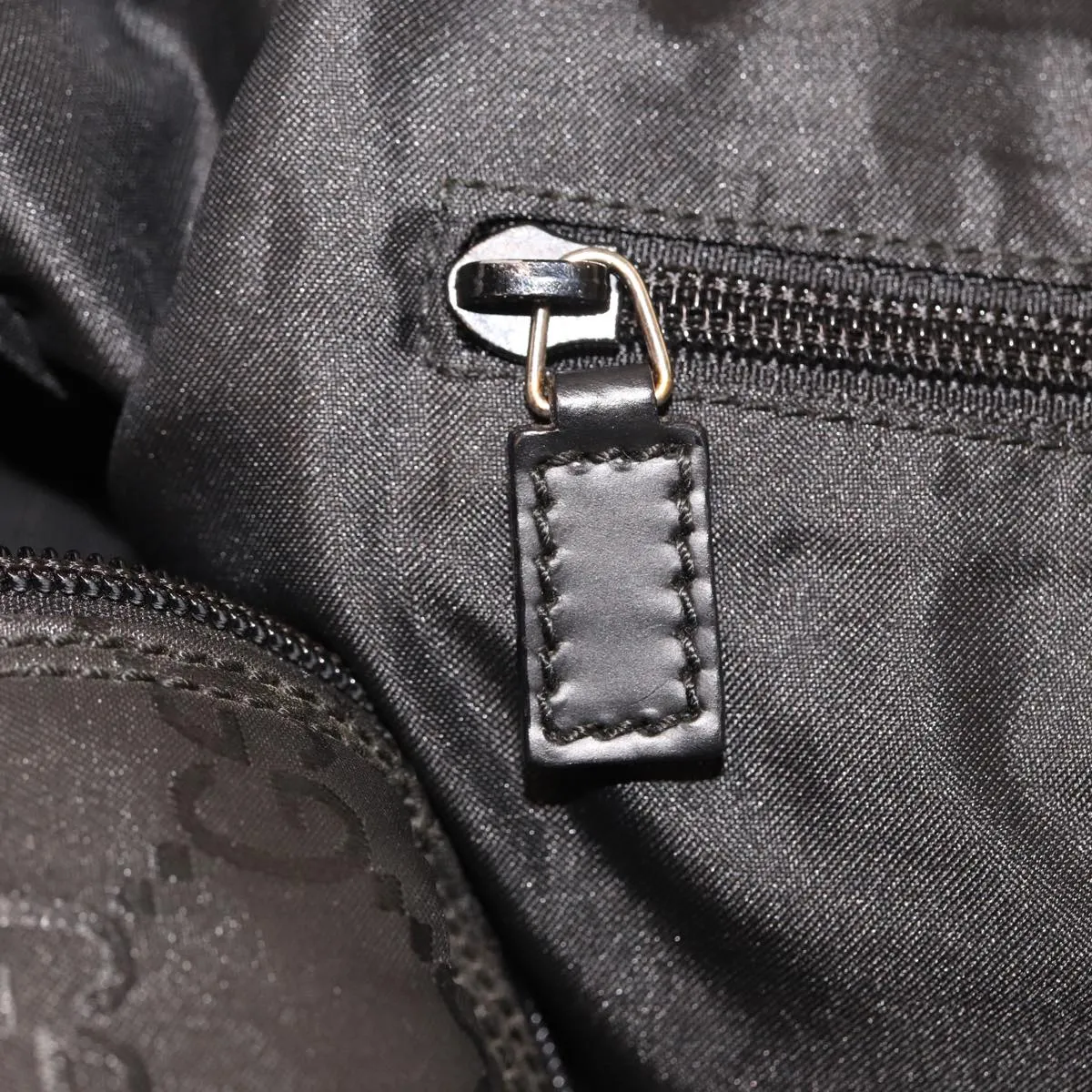 GUCCI GG Canvas Boston Bag Nylon Black 012 0383 74865
