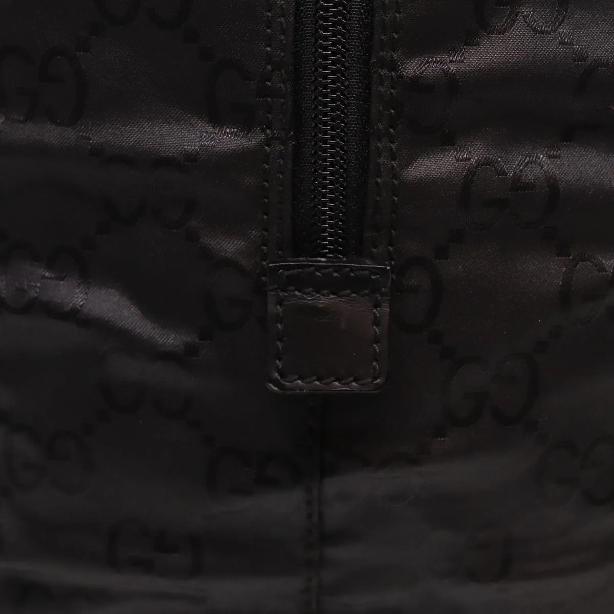 GUCCI GG Canvas Boston Bag Nylon Black 012 0383 74865