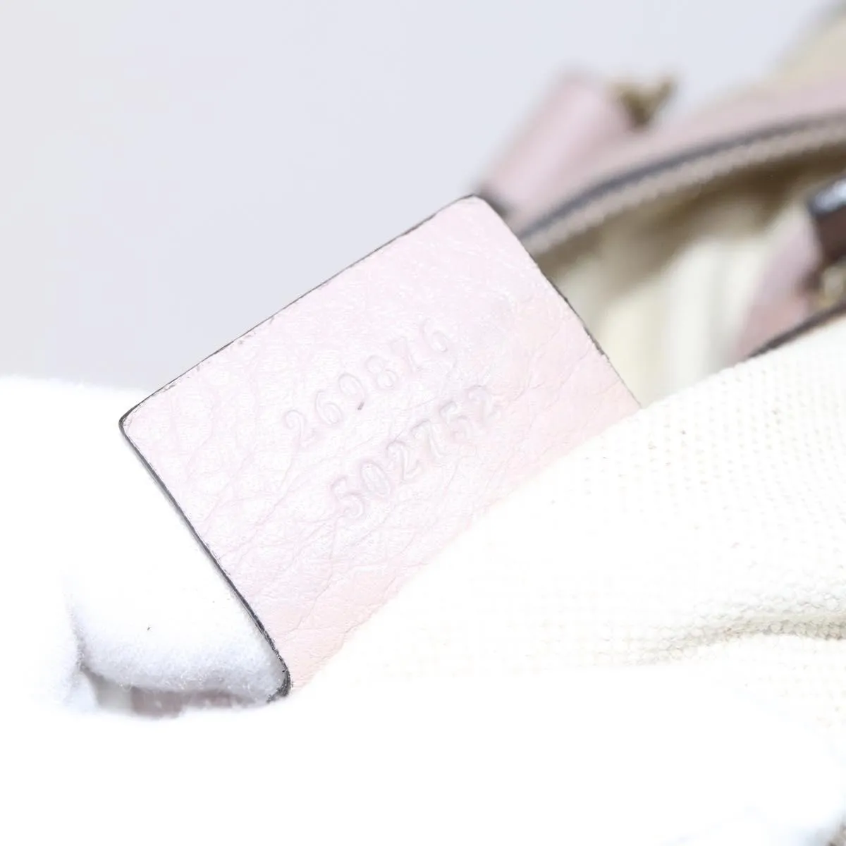 GUCCI GG Canvas Sherry Line Boston Bag 2way Beige Pink Red 269876 Auth EC526