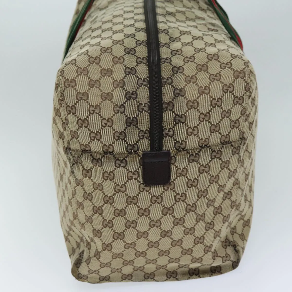 GUCCI GG Canvas Web Sherry Line Boston Bag Beige Green Red 146310 yk12176