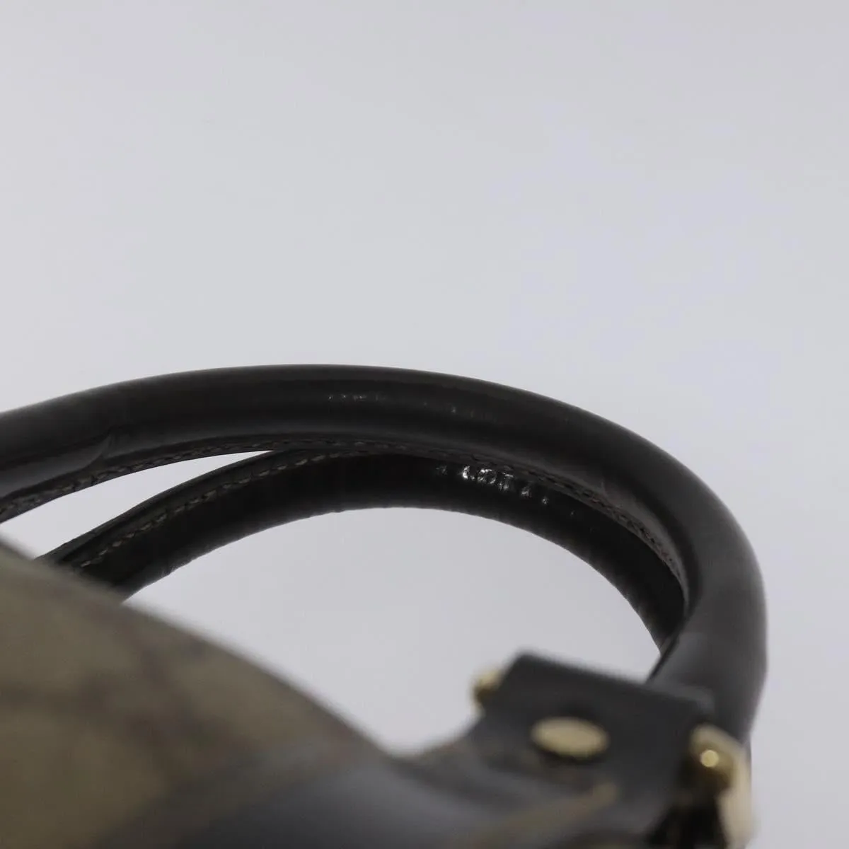 GUCCI GG Supreme Boston Bag PVC Beige 193603 Auth ar13285
