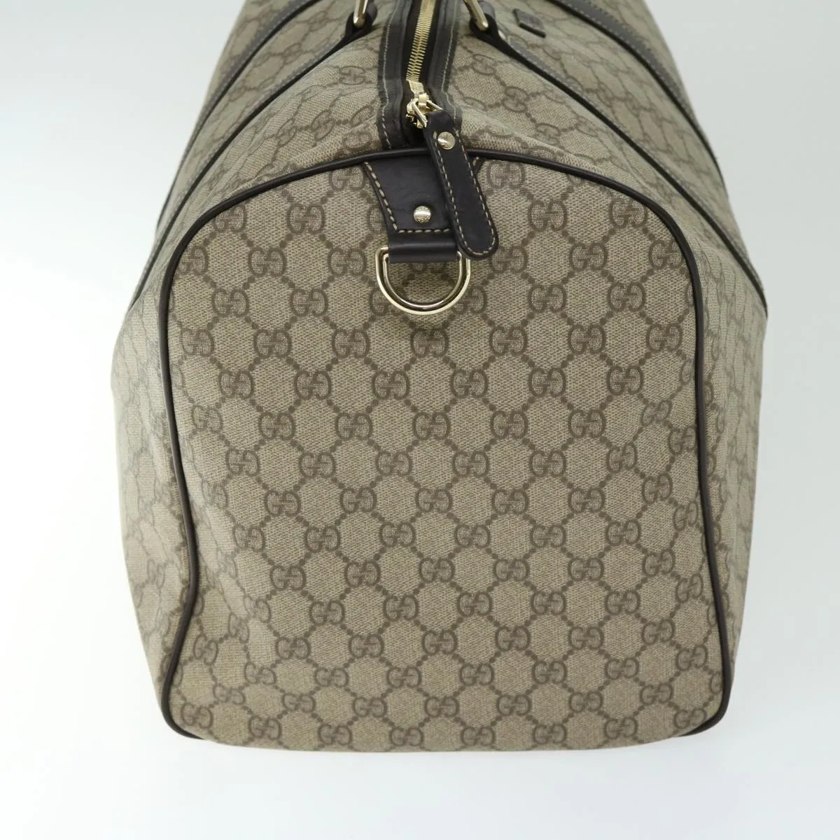 GUCCI GG Supreme Boston Bag PVC Beige 206501 66607