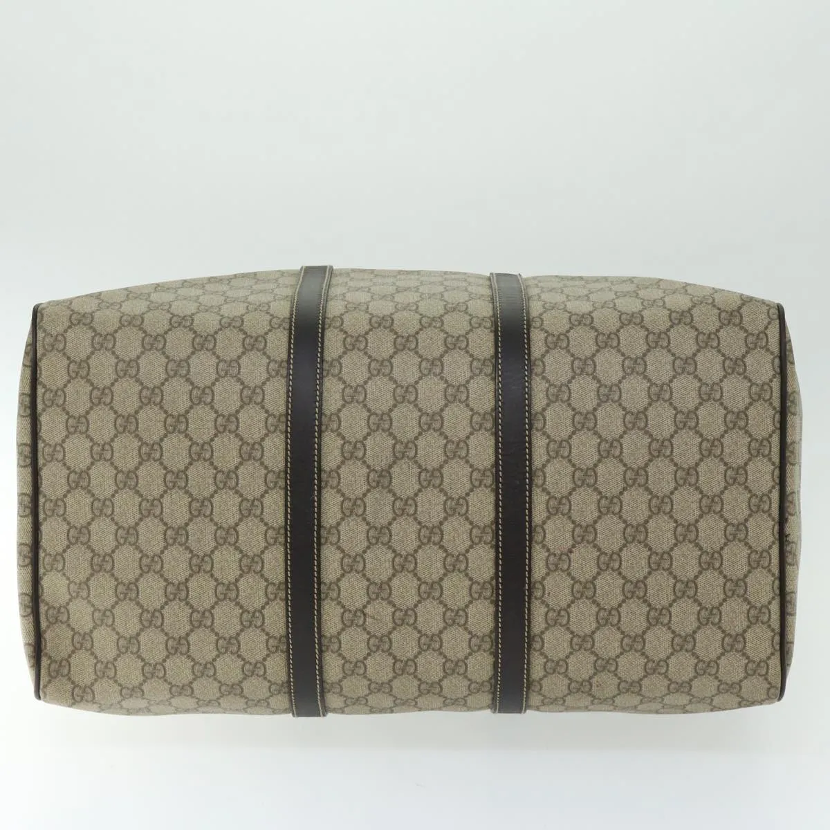 GUCCI GG Supreme Boston Bag PVC Beige 206501 66607