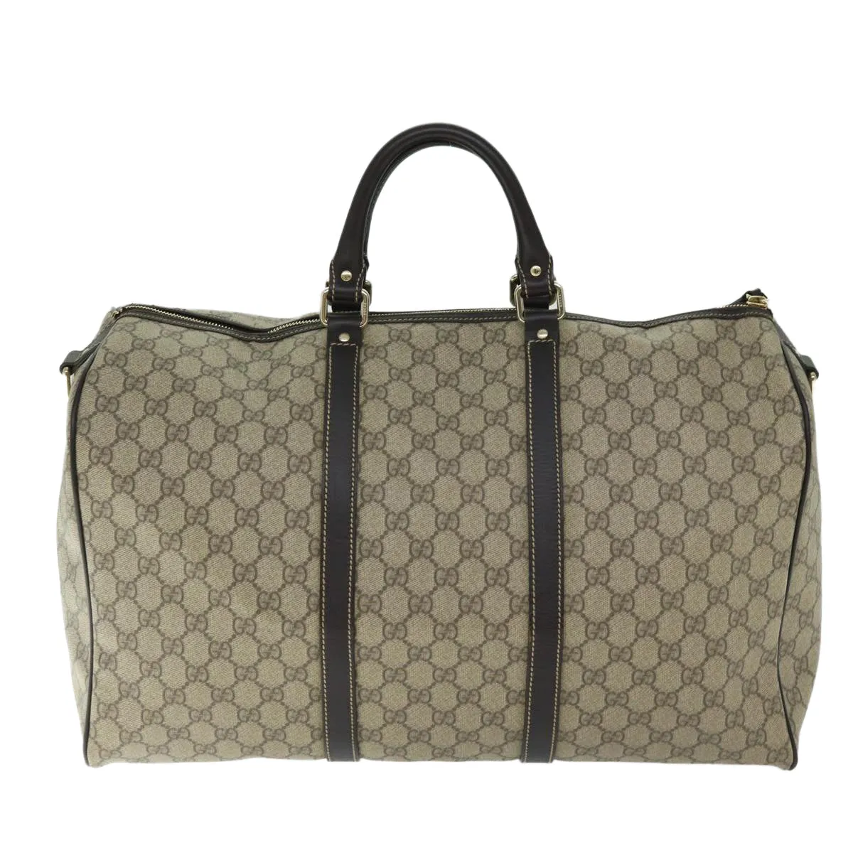 GUCCI GG Supreme Boston Bag PVC Beige 206501 66607