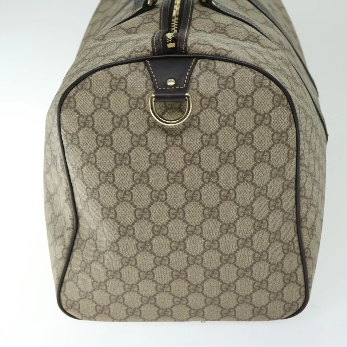 GUCCI GG Supreme Boston Bag PVC Beige 206501 66607