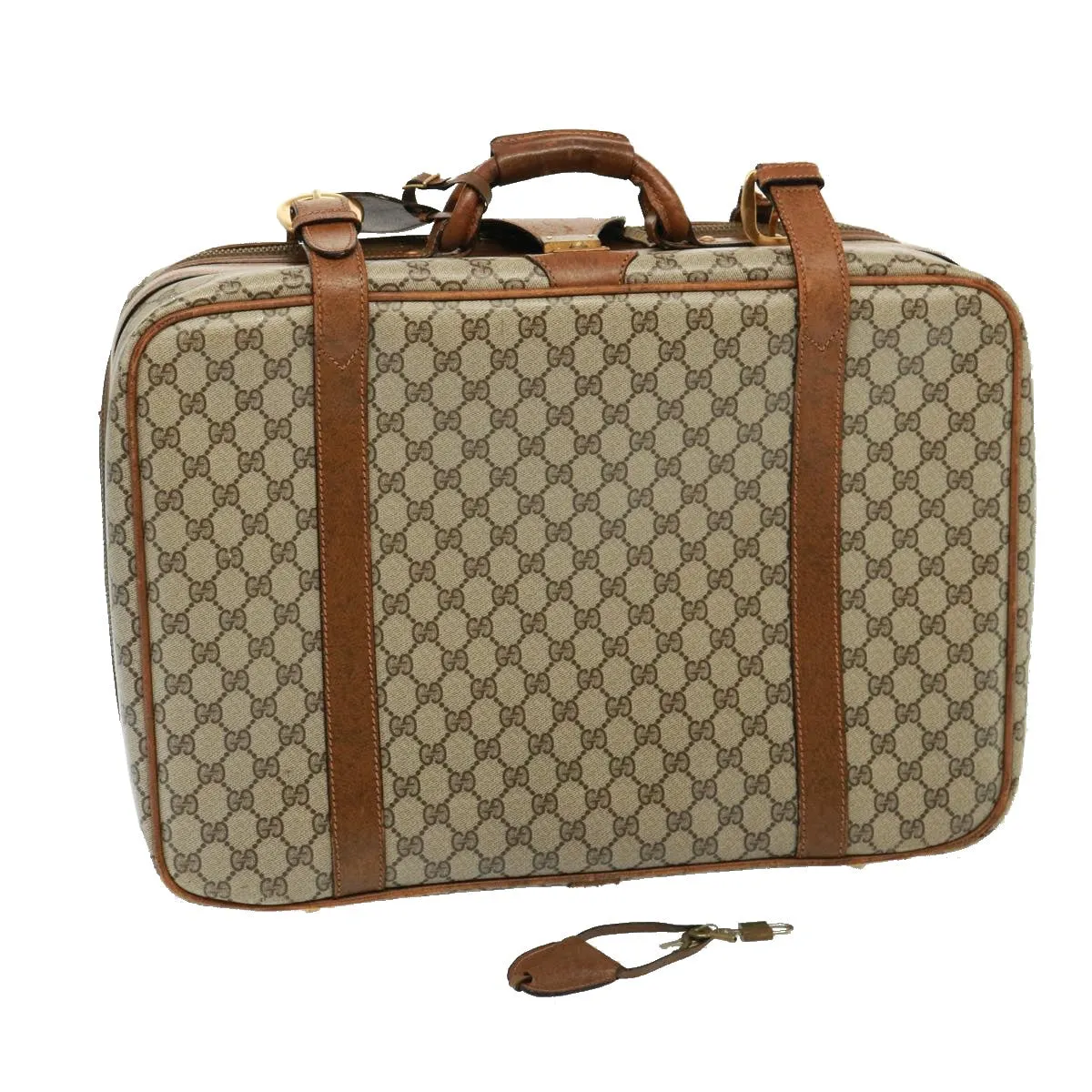 GUCCI GG Supreme Boston Bag PVC Beige mr177