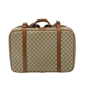 GUCCI GG Supreme Boston Bag PVC Beige mr177