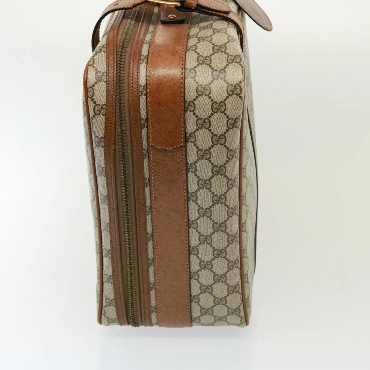 GUCCI GG Supreme Boston Bag PVC Beige mr177