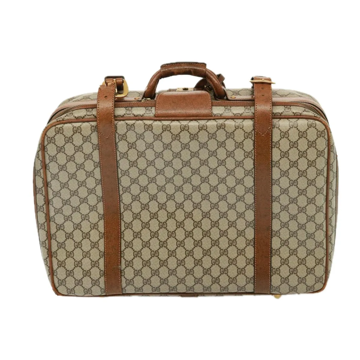 GUCCI GG Supreme Boston Bag PVC Beige mr177
