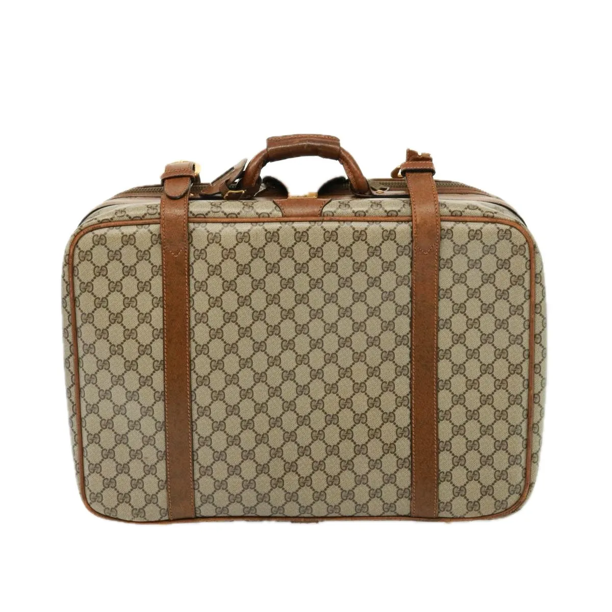 GUCCI GG Supreme Boston Bag PVC Beige mr177