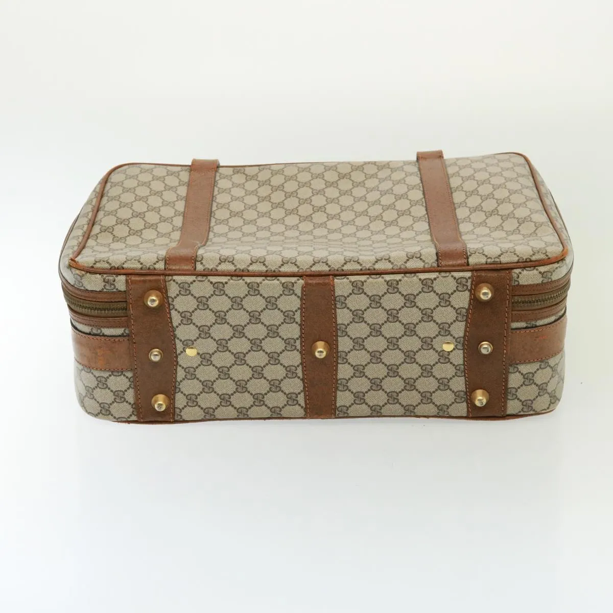 GUCCI GG Supreme Boston Bag PVC Beige mr177
