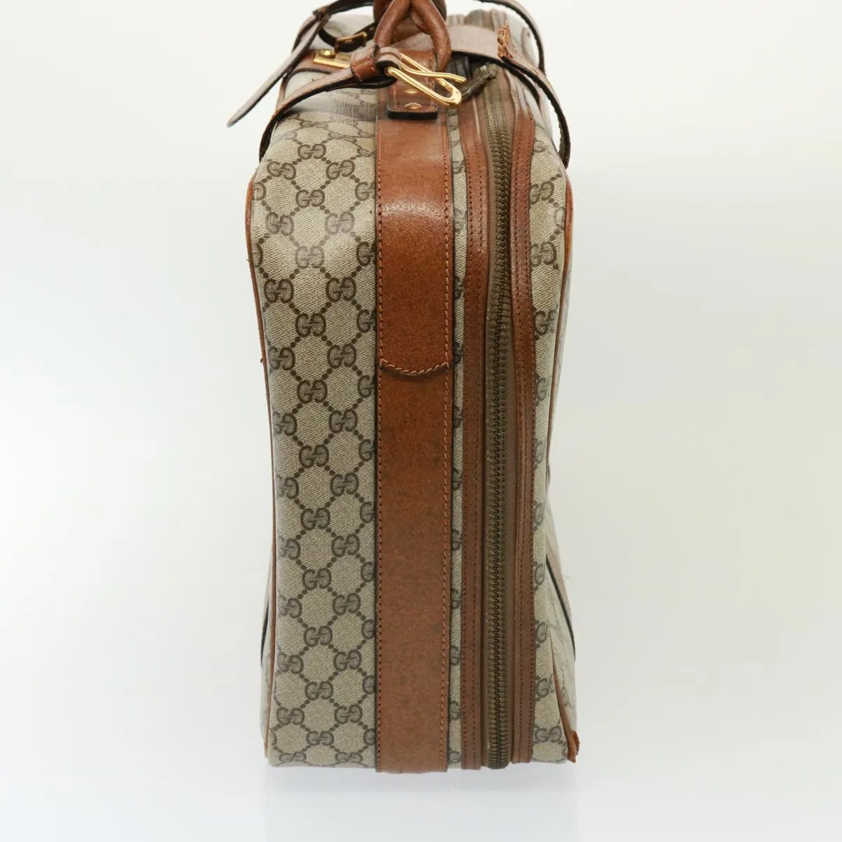GUCCI GG Supreme Boston Bag PVC Beige mr177