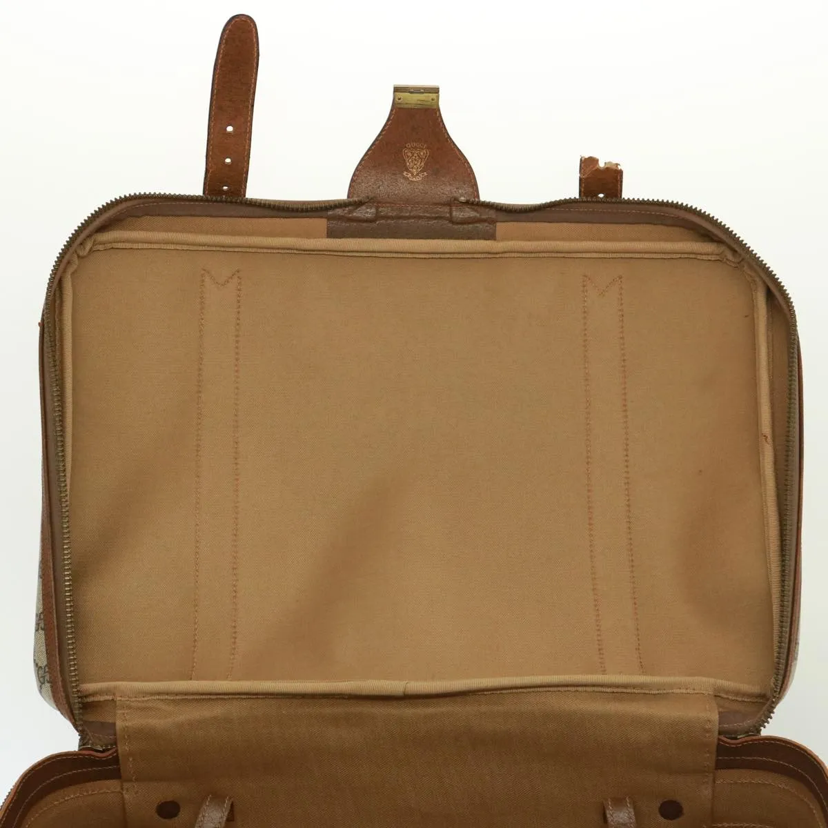 GUCCI GG Supreme Boston Bag PVC Beige mr177