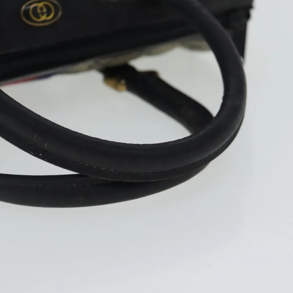 GUCCI GG Supreme Sherry Line Boston Bag PVC Navy Red 012 3841 28 39 97208