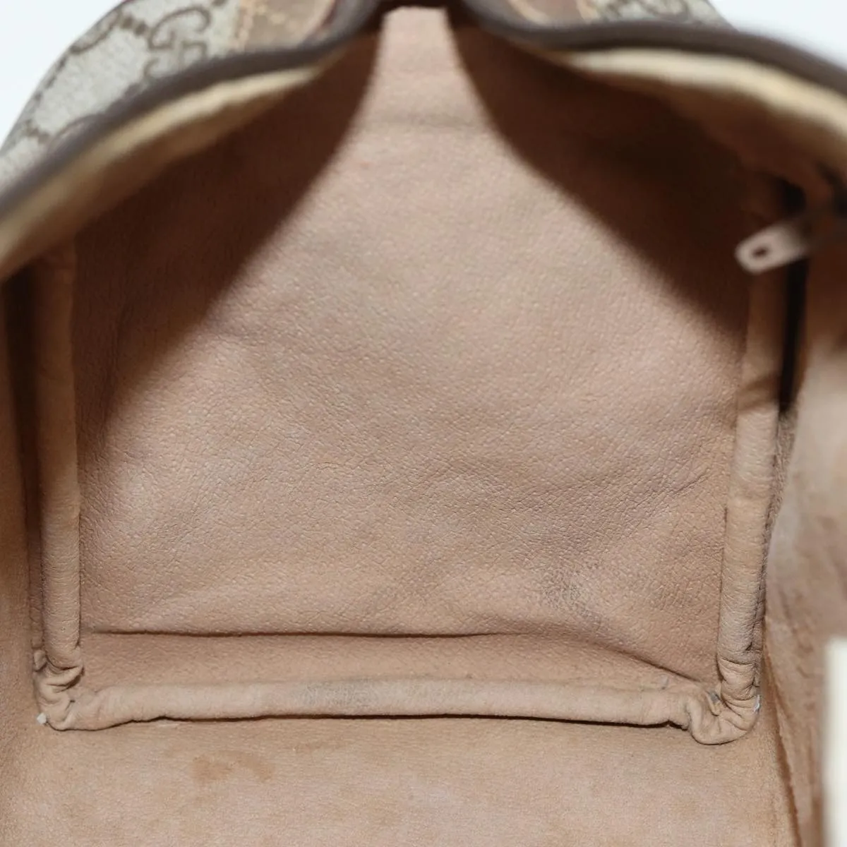 GUCCI GG Supreme Web Sherry Line Boston Bag PVC Beige 39 02 007 yk13664