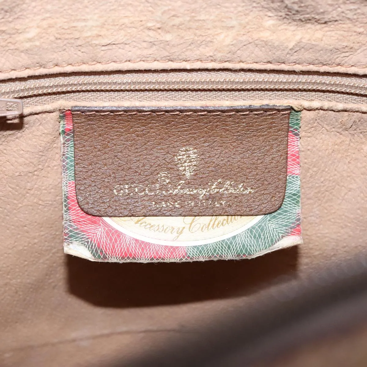 GUCCI GG Supreme Web Sherry Line Boston Bag PVC Beige Red 116 02 006 94986