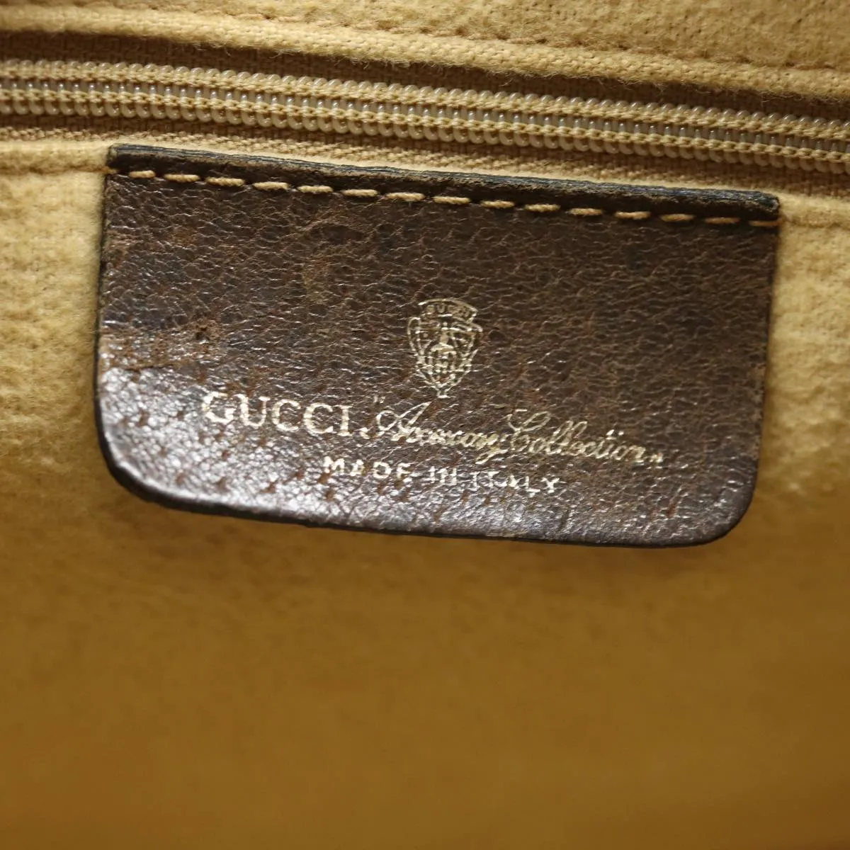 GUCCI GG Supreme Web Sherry Line Boston Bag PVC Beige Red 40 02 007 79749