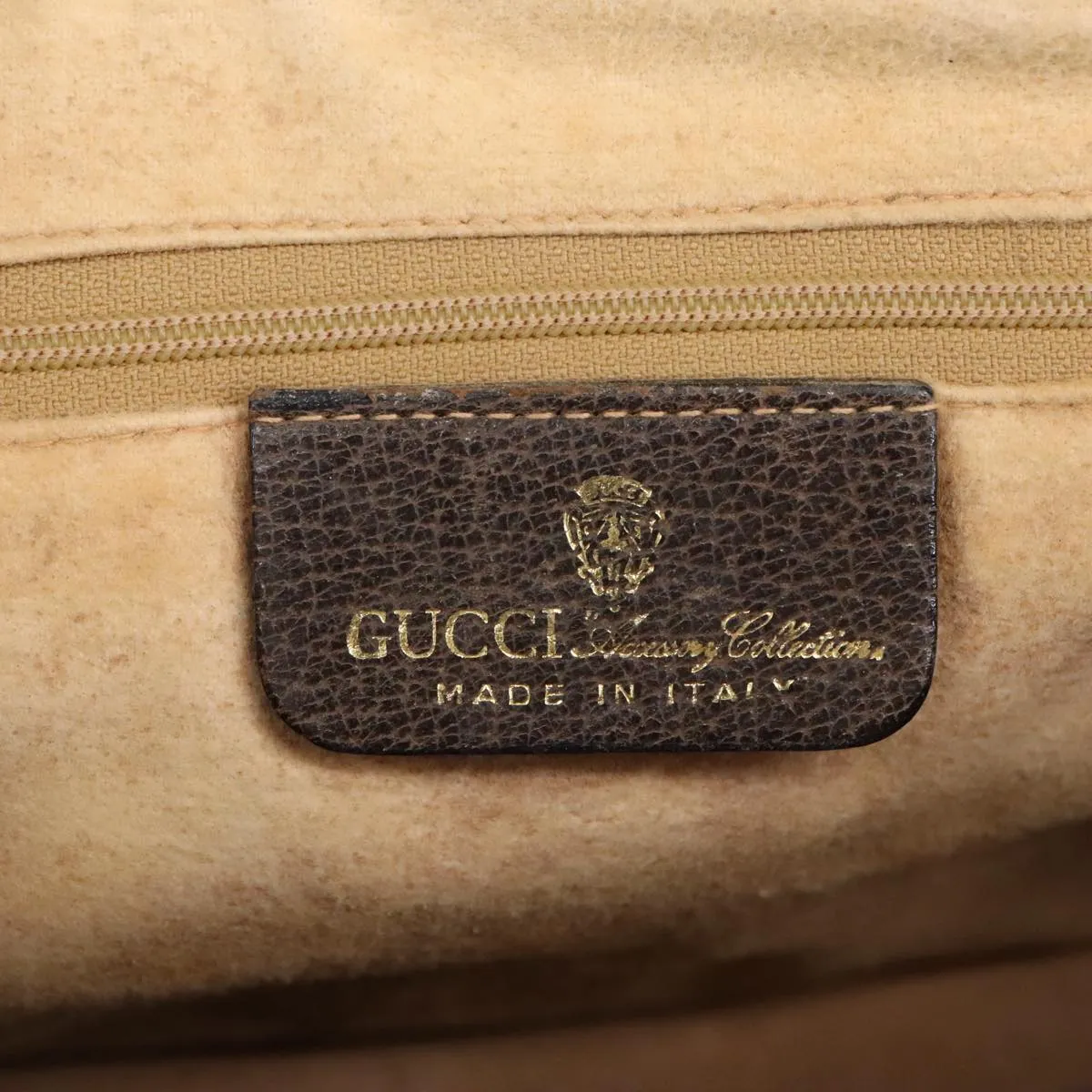 GUCCI GG Supreme Web Sherry Line Boston Bag PVC Beige Red Green mr633