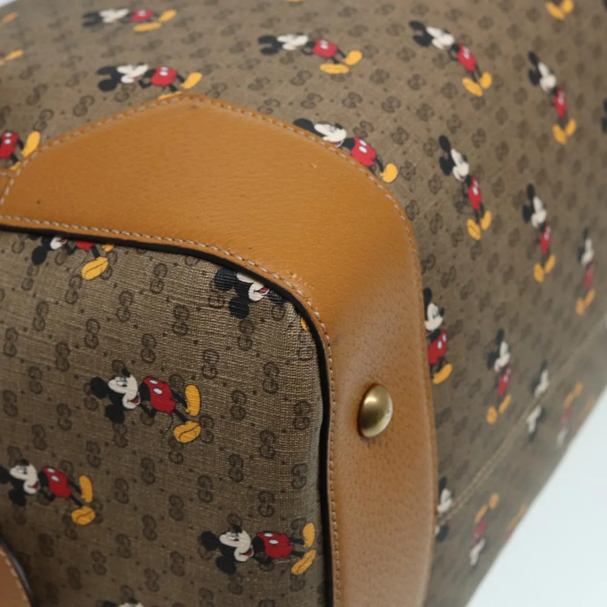 GUCCI Micro GG Supreme Disney Collaboration Bag PVC Brown 547953 83984