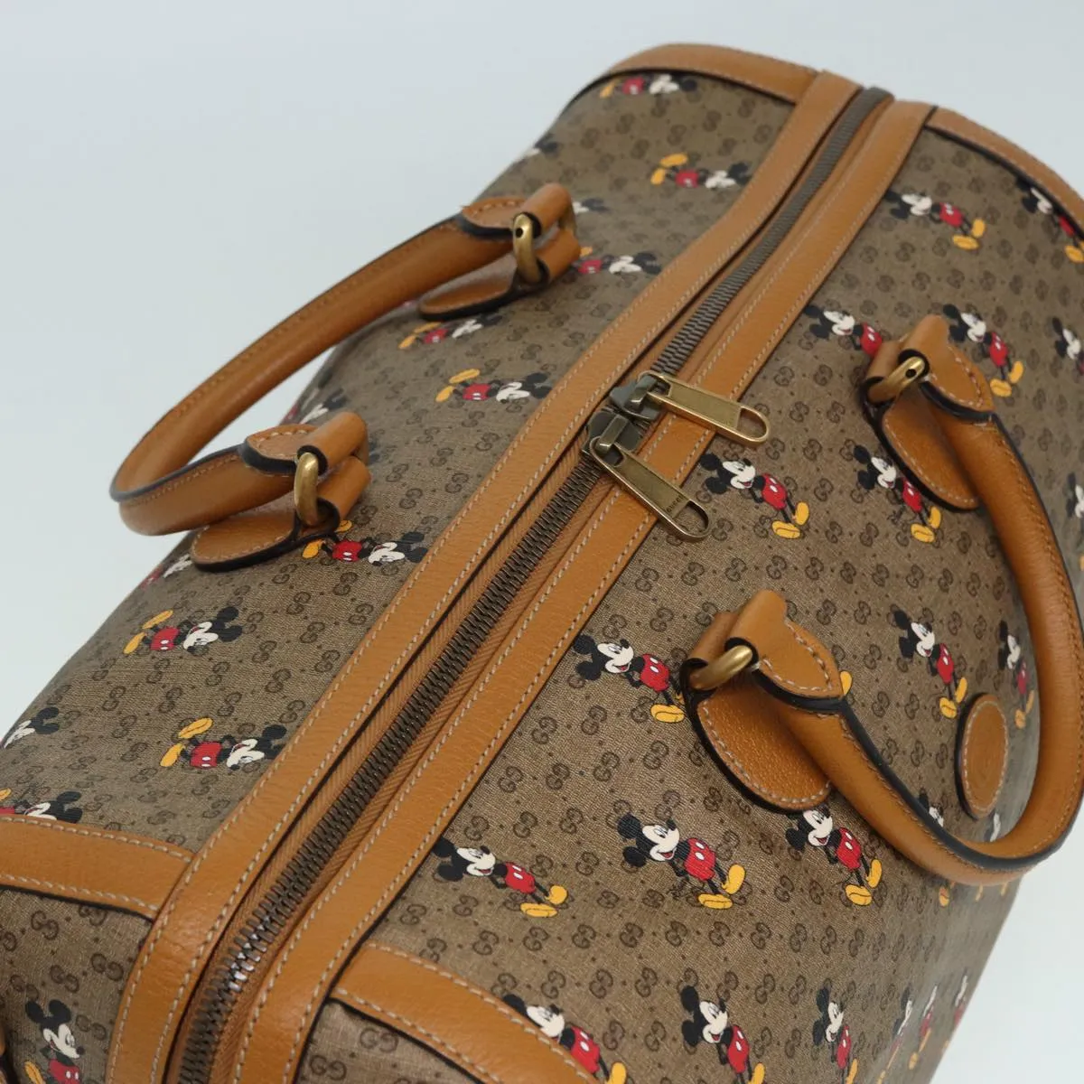 GUCCI Micro GG Supreme Disney Collaboration Bag PVC Brown 547953 83984