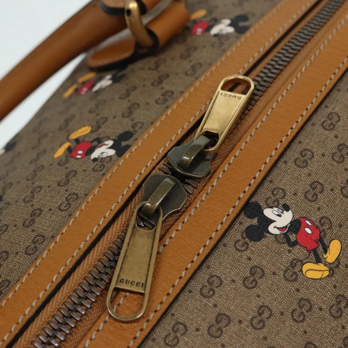 GUCCI Micro GG Supreme Disney Collaboration Bag PVC Brown 547953 83984