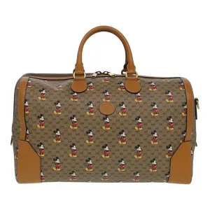 GUCCI Micro GG Supreme Disney Collaboration Bag PVC Brown 547953 83984