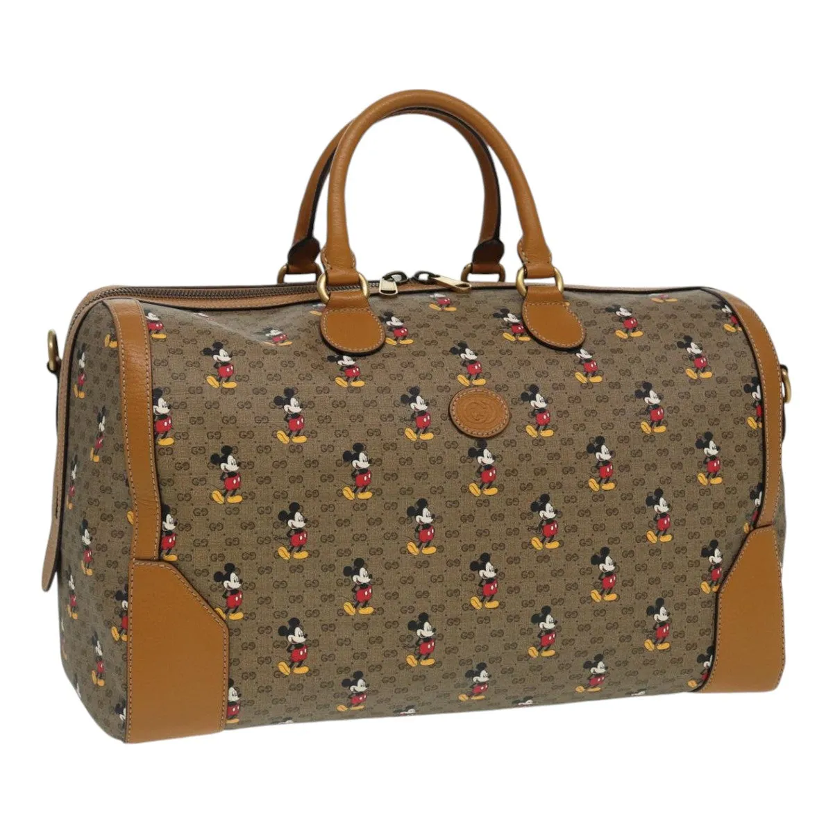 GUCCI Micro GG Supreme Disney Collaboration Bag PVC Brown 547953 83984