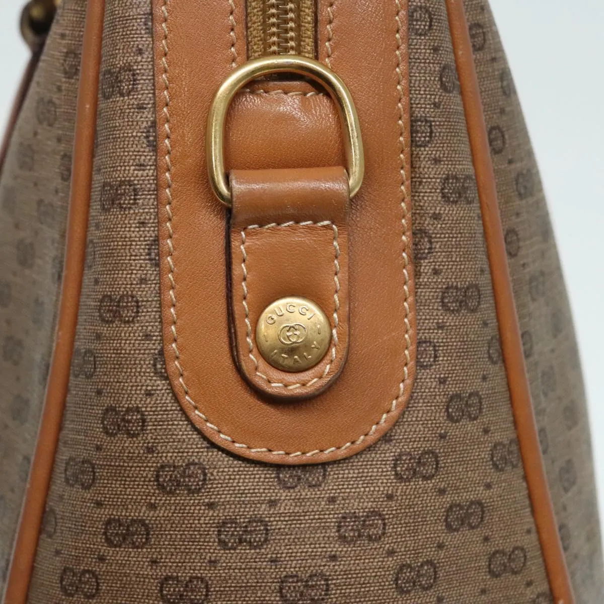 GUCCI Micro GG Supreme Mini Boston Bag PVC Beige 002 084 0033 ki4936