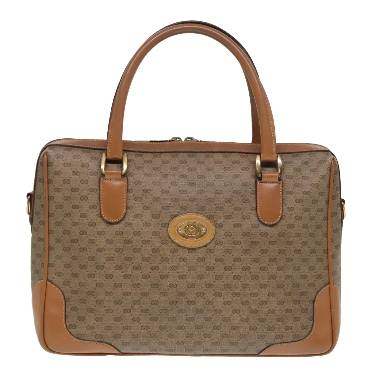 GUCCI Micro GG Supreme Mini Boston Bag PVC Beige 002 084 0033 ki4936