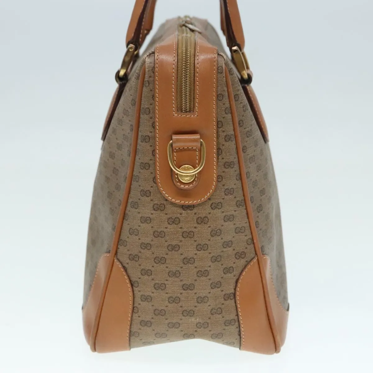 GUCCI Micro GG Supreme Mini Boston Bag PVC Beige 002 084 0033 ki4936