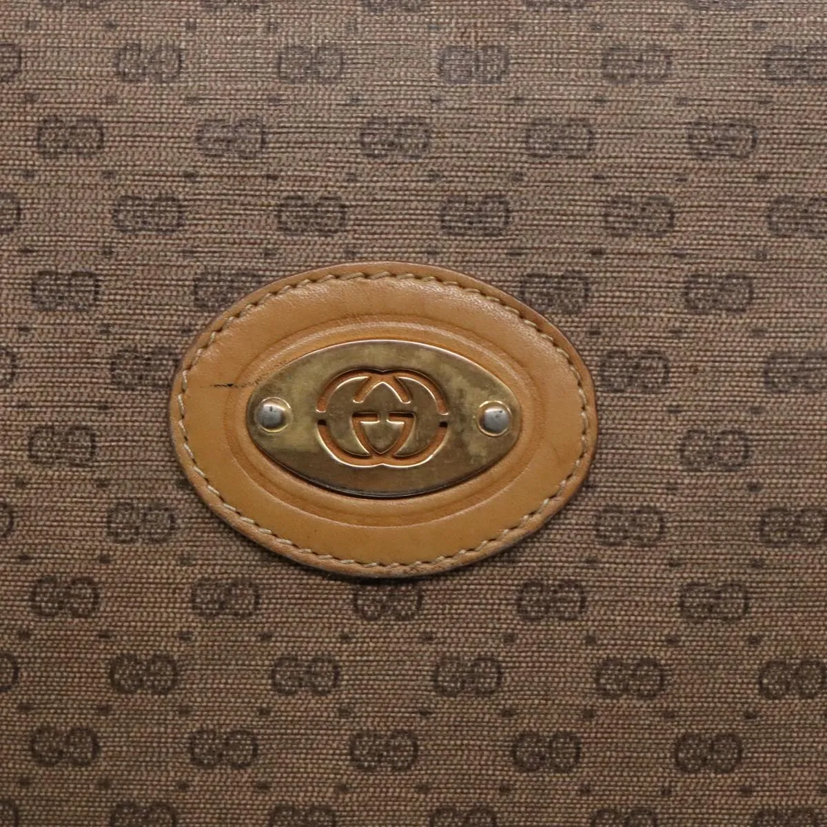 GUCCI Micro GG Supreme Mini Boston Bag PVC Beige 002 084 0033 ki4936