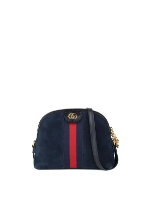 Gucci Navy Suede Ophidia Shoulder Bag