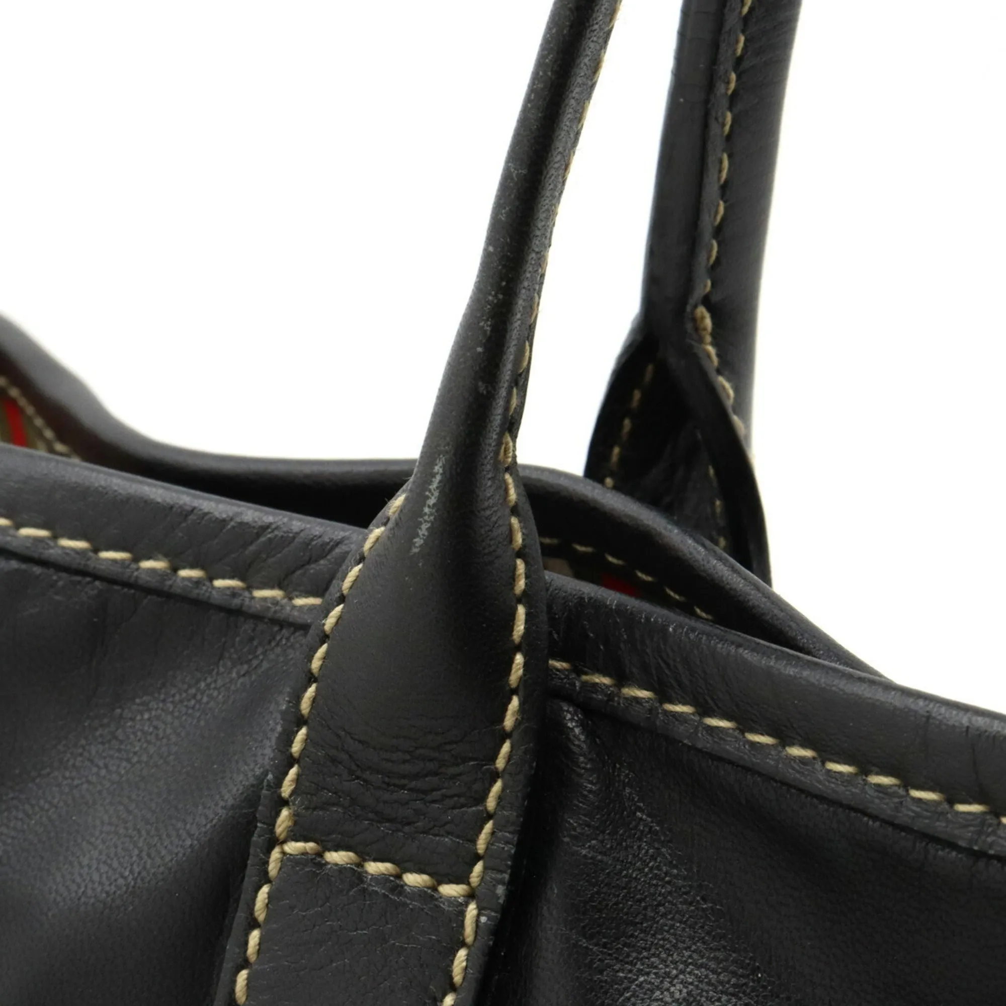 GUCCI New Britt Tote Bag Shoulder Leather Black 169946