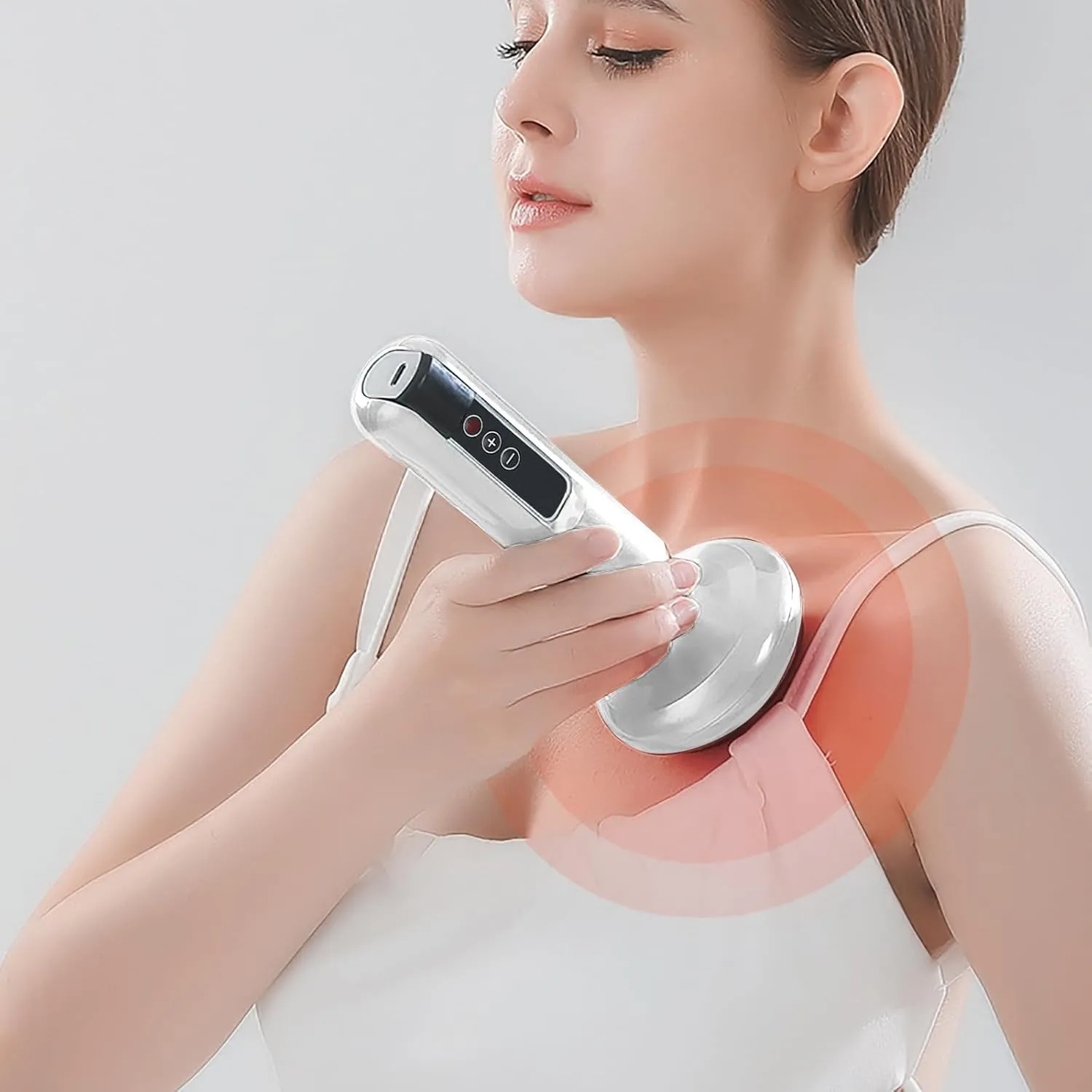 Handheld Cellulite Remover 2025 Cordless Body Shaping Machine Vibrating Massager 6 Speed for Legs Arms Back Portable Home Use (Grey, One Size)