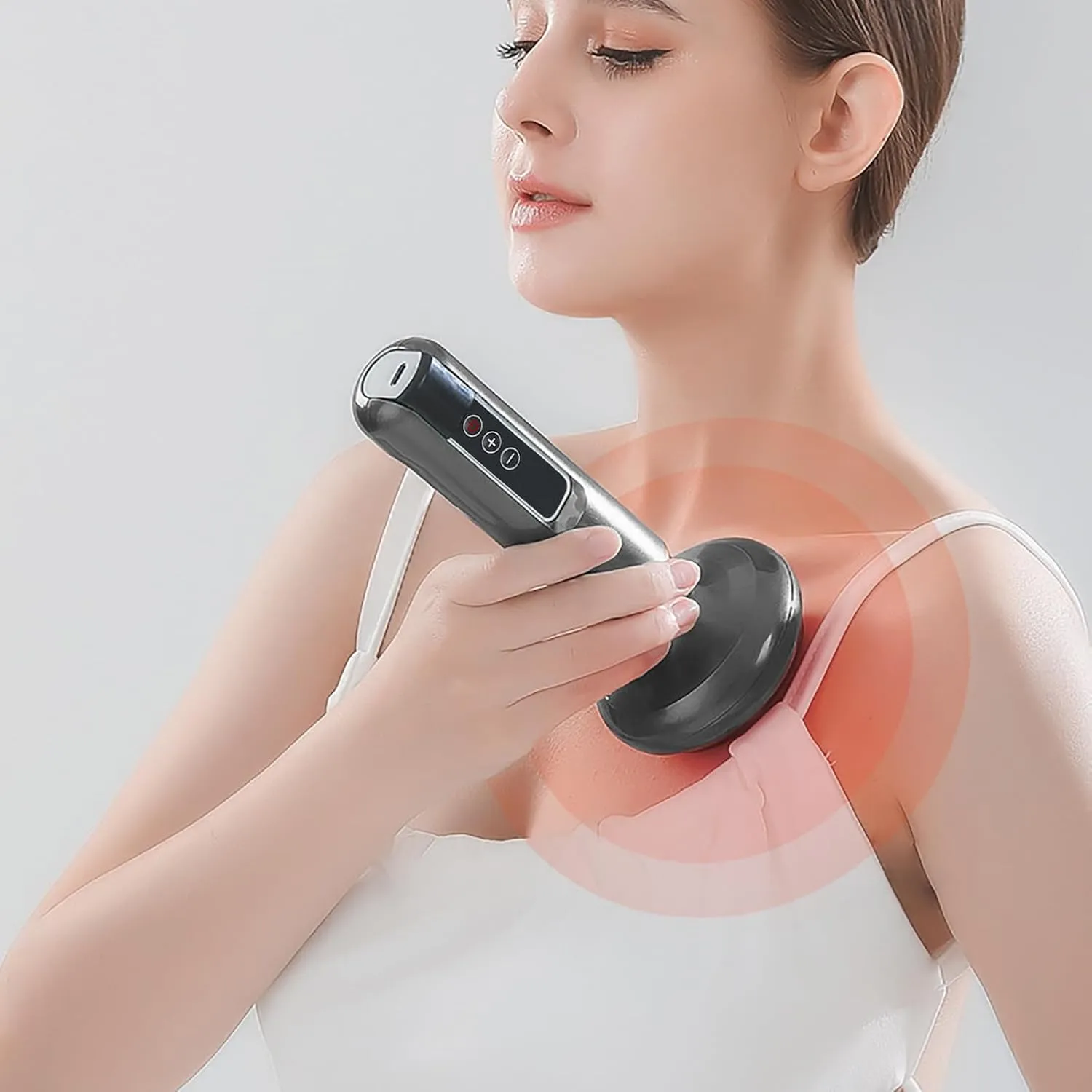 Handheld Cellulite Remover 2025 Cordless Body Shaping Machine Vibrating Massager 6 Speed for Legs Arms Back Portable Home Use (Grey, One Size)