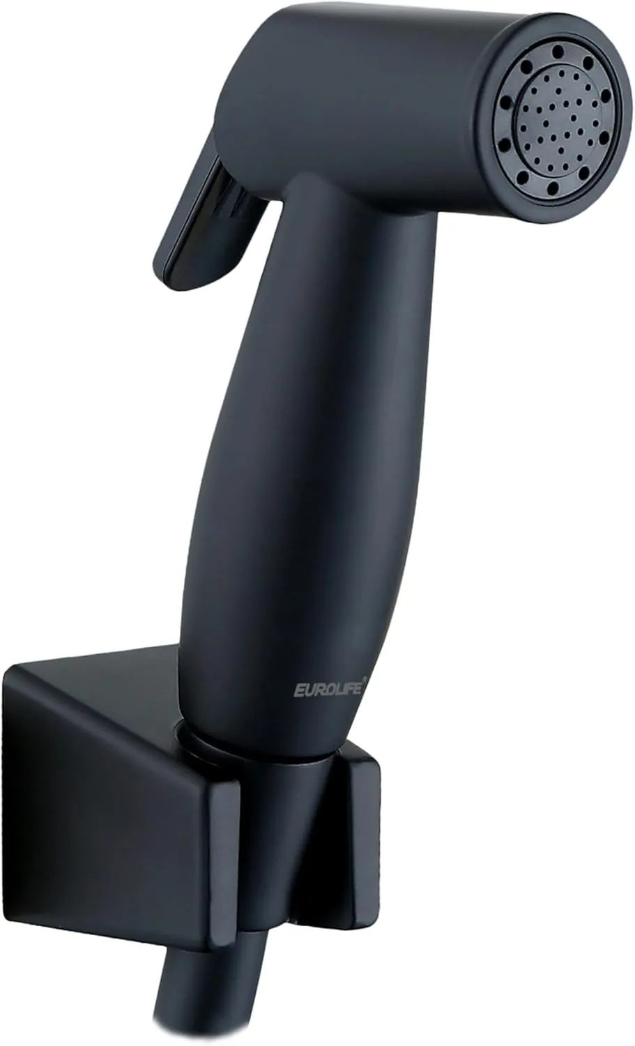 Handheld Toilet Bidet Sprayer with Lockable Push Button, Bidet Hose for Feminine Wash, Cloth Diaper for Baby Wash, ABS Material with Black Matte Color