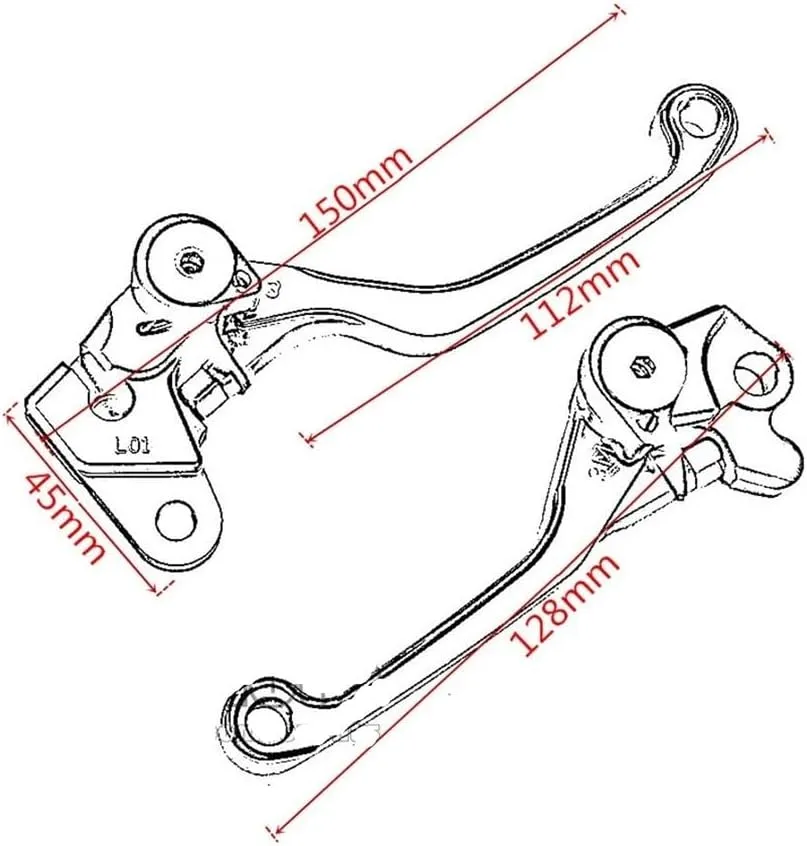 Handle Clutch Brake Lever 2019 Motorcycle Pivot Brake Clutch Levers for YZ80 YZ85 YZ 80 85 2015 2016 2017 2018 2019 YZ65 2018